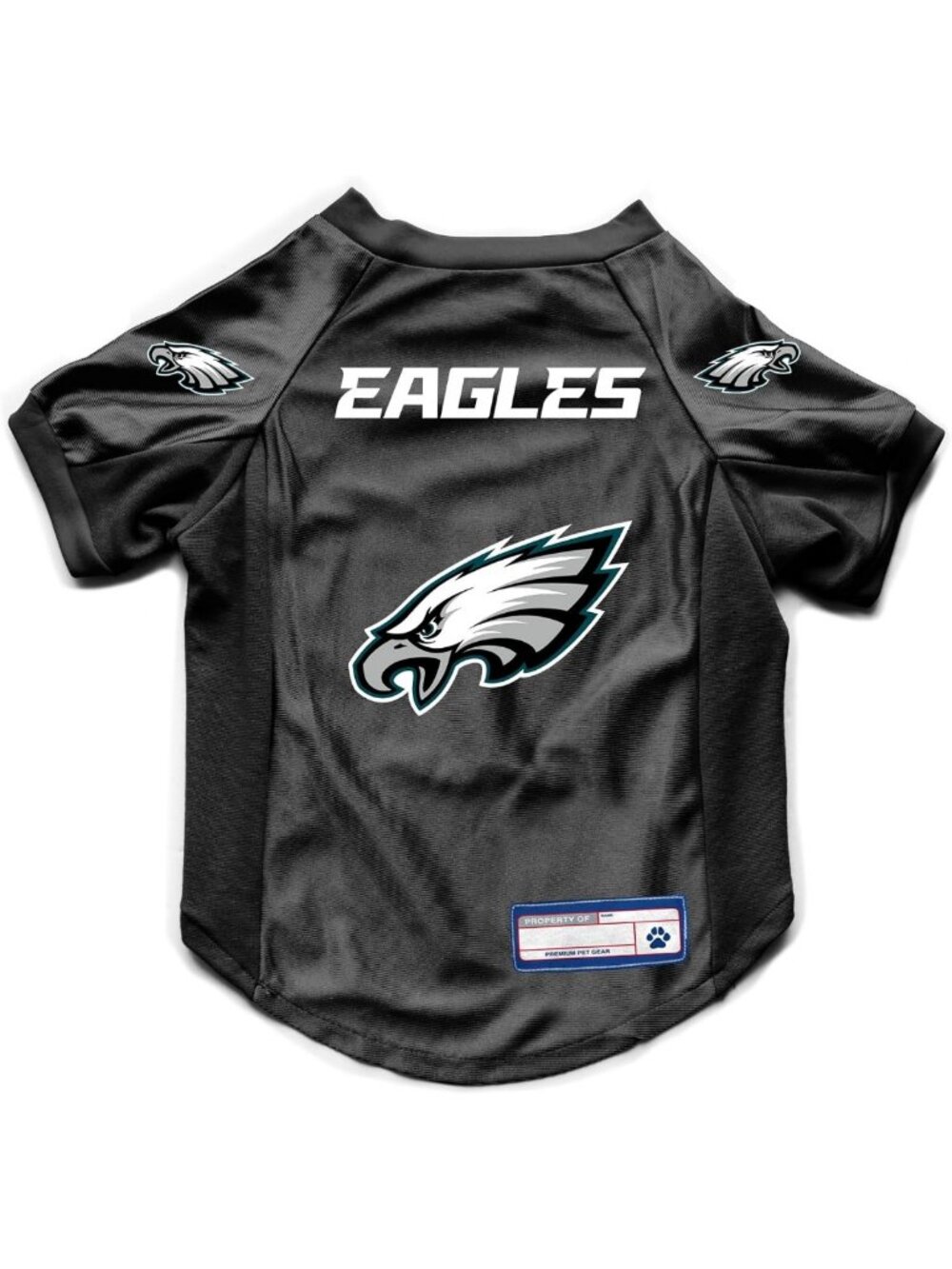Philadelphia Eagles Pet Jersey - Stretch Fit, Team Color, Small Size for Dogs